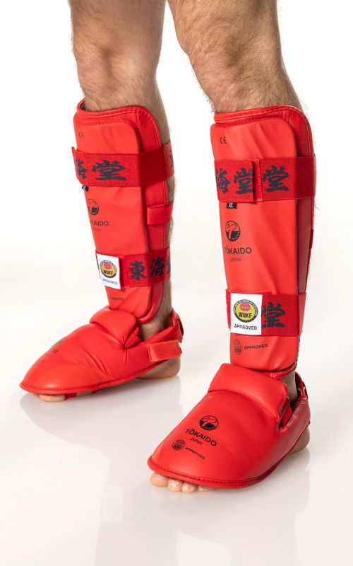 proteges tibia-pieds wukf rouge