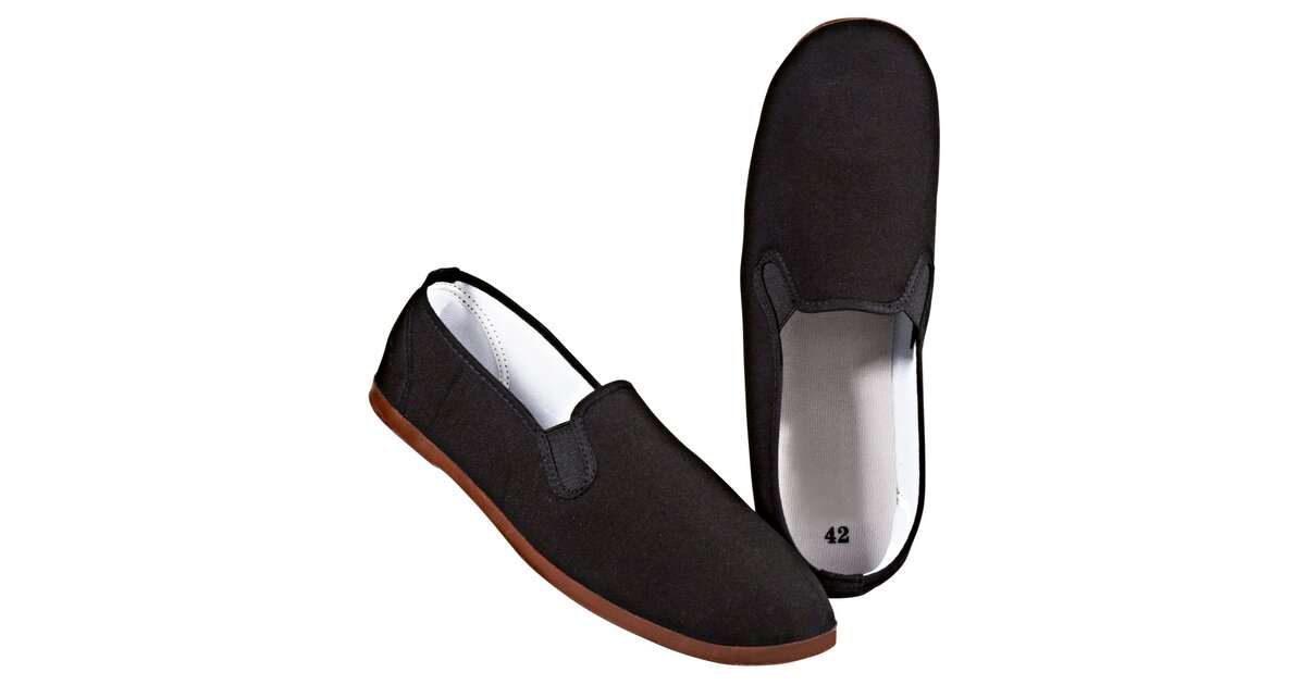 FJJLOVE Chaussures d'arts Martiaux, Chaises Chaude Anciennes De Beijing Chaussures De Beijing Non Glissantes Sole Sole Traqueurs De Qigong pour Femmes Hommes Adultes,Noir,38