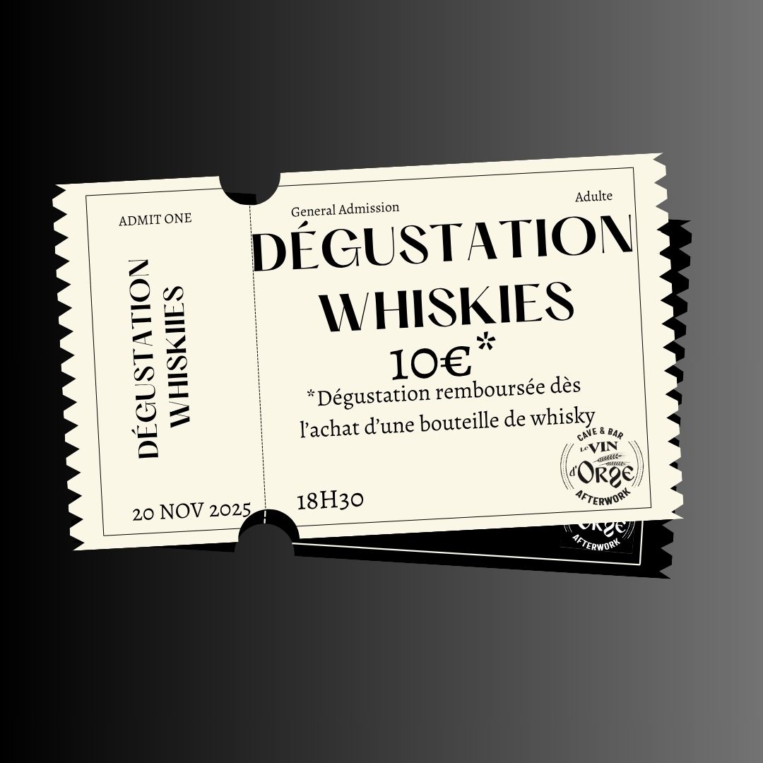 ticket reservation pour degustation spiritueux