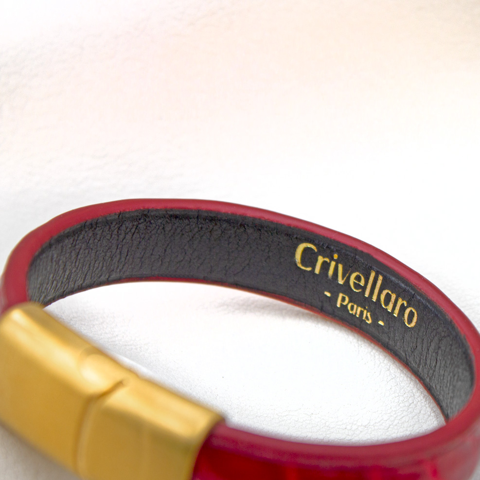 Crivellaro-Bracelets-Croco-Rouge-3