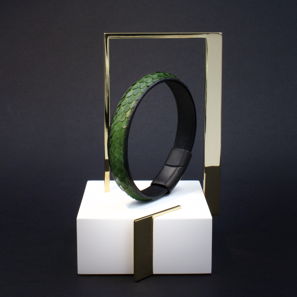 Crivellaro-Bracelet-Python-Vert-1