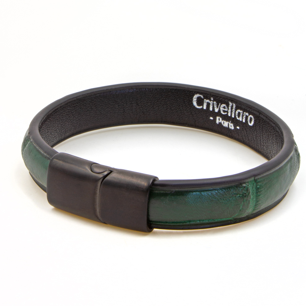 Crivellaro-Bracelets-croco-vert-3