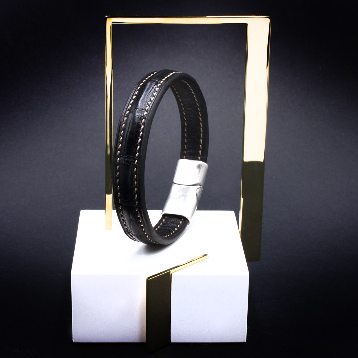 Crivellaro-Bracelet-Couture-Cro-Noir-Beige