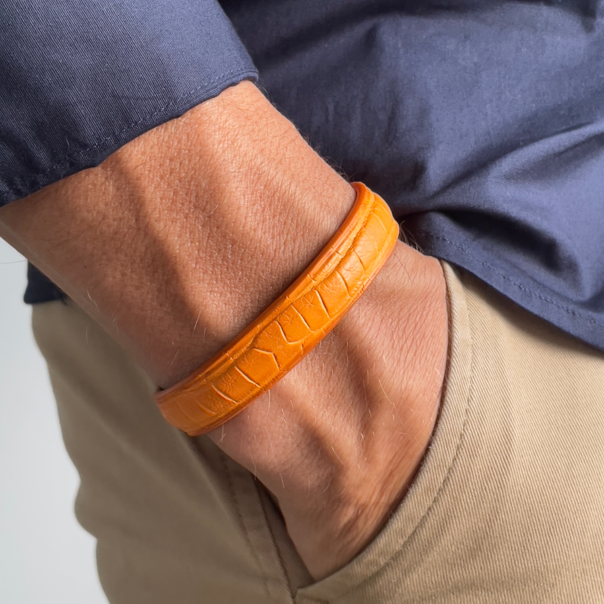 Bracelet Croco Orange