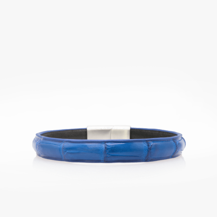 Bracelet Croco Bleu Azur