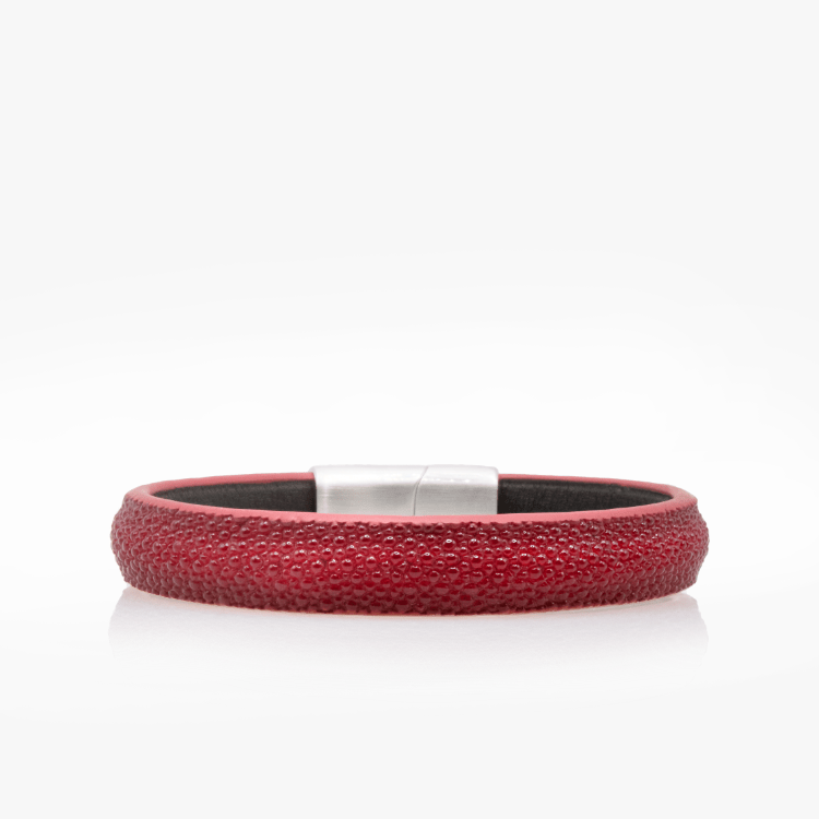 Bracelet Galuchat Rouge