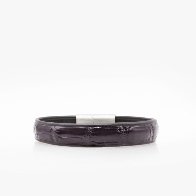 164-crivellaro-bracelet-cuir-croco-violet-aubergine