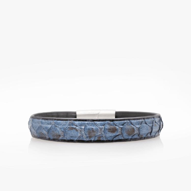 Bracelet Python Bleu Denim