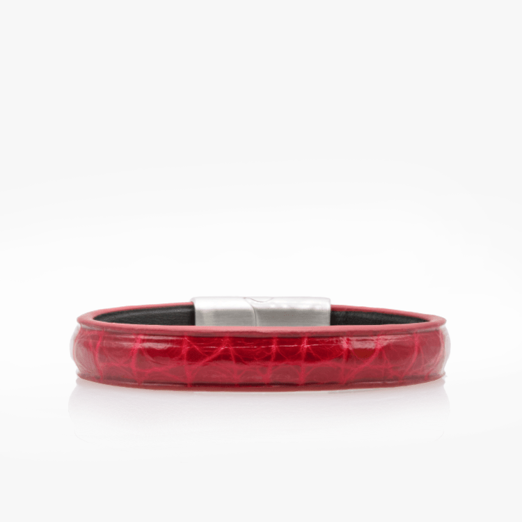 Bracelet Croco Rouge Rubis