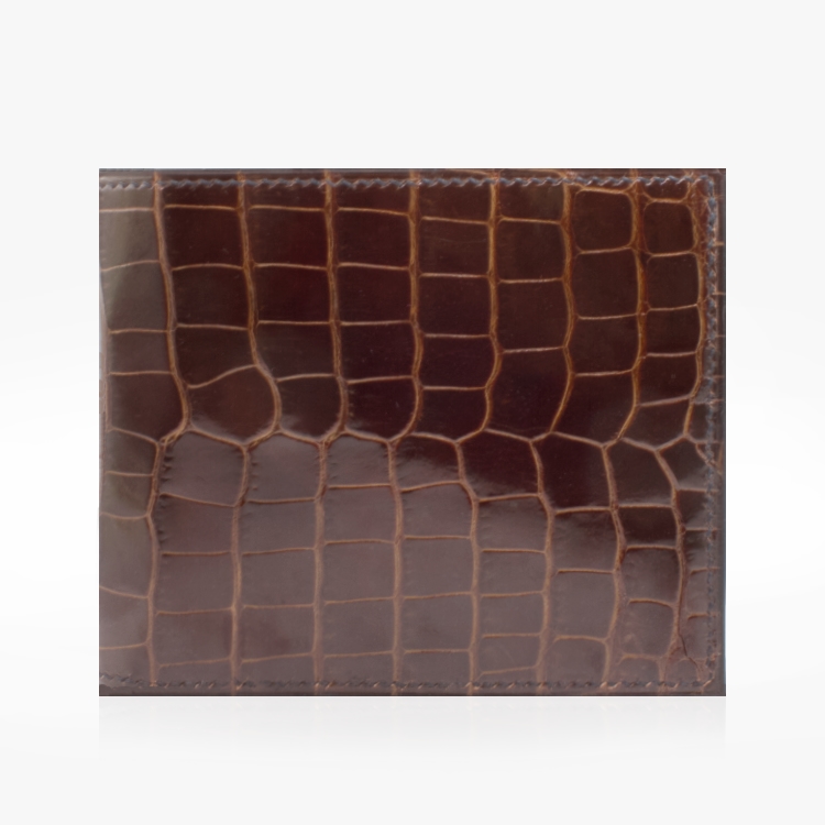 Porte-cartes Crocodile marron Rio - Maroquinerie en ligne