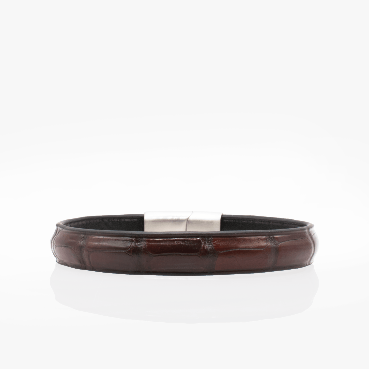 Bracelet Croco Marron foncé