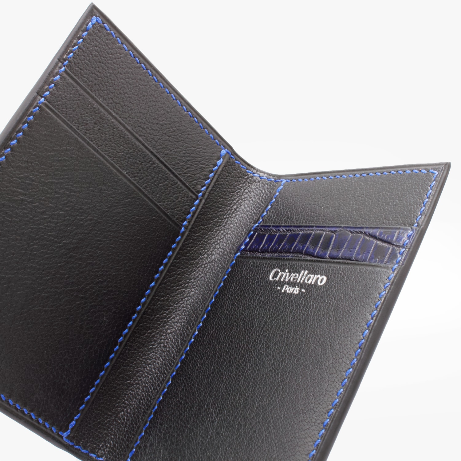 244 Porte 4 cartes Cuir epsom bleu 4