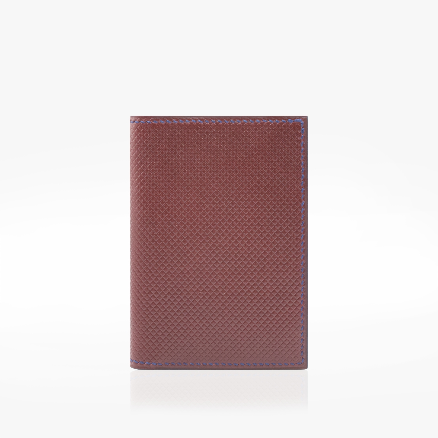 Porte-cartes cuir classique bordeaux avec protection RFID