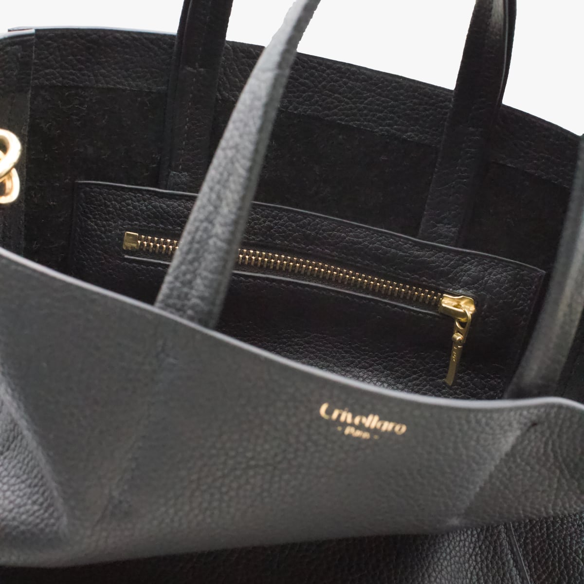 cabas cuir noir crivellaro 3
