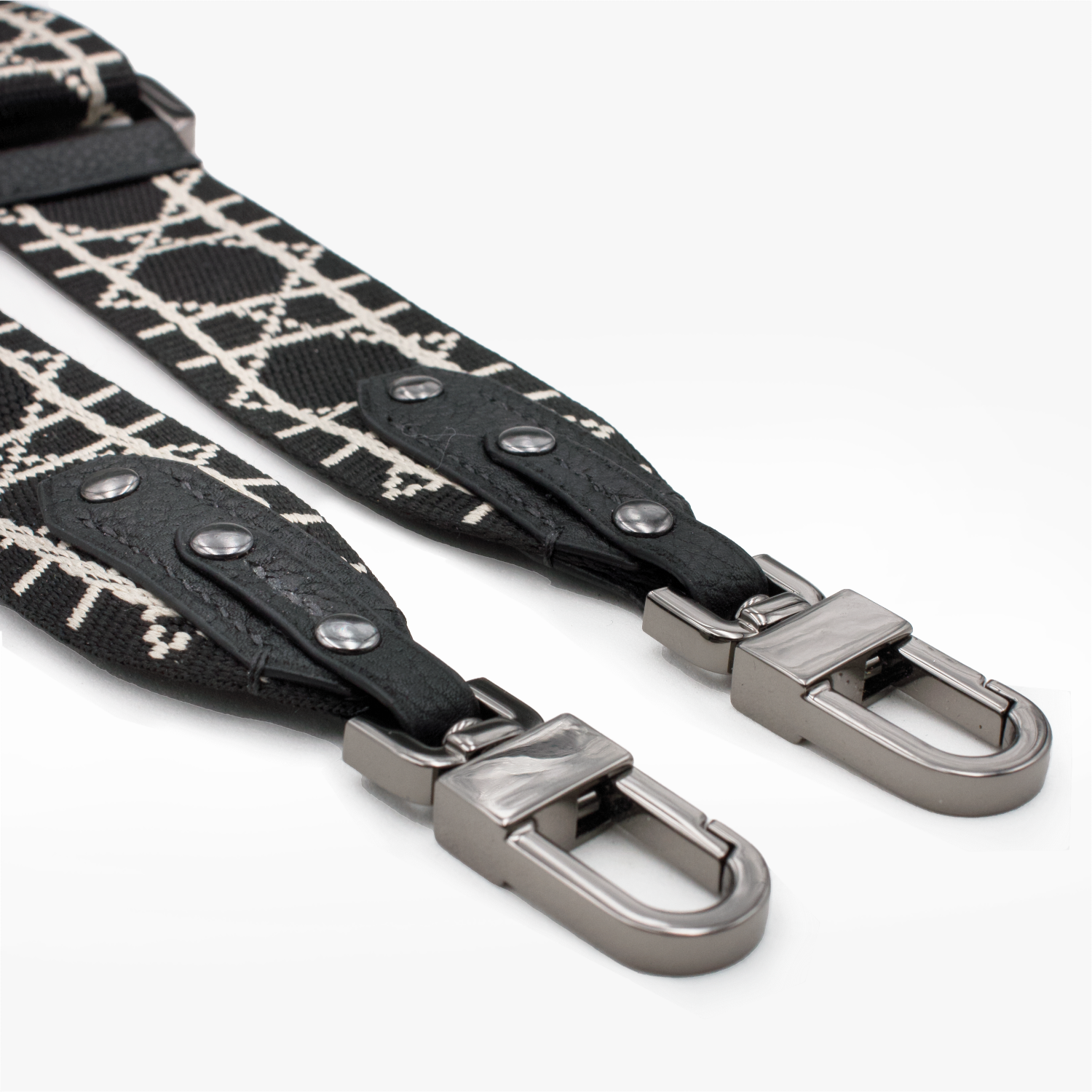 Bandouliere Noir graphique GunMetal 3