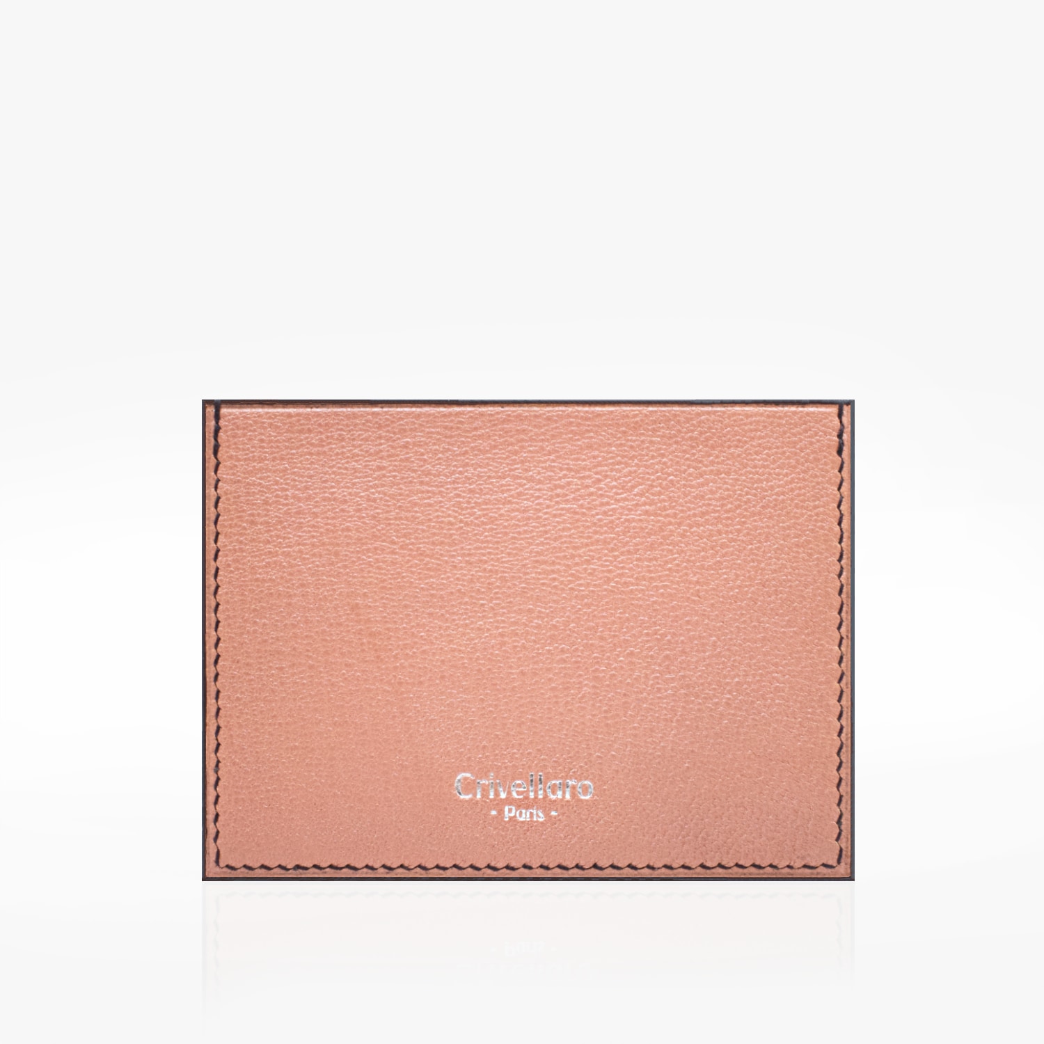 350 Porte cartes puzzle cuir rose noir 3