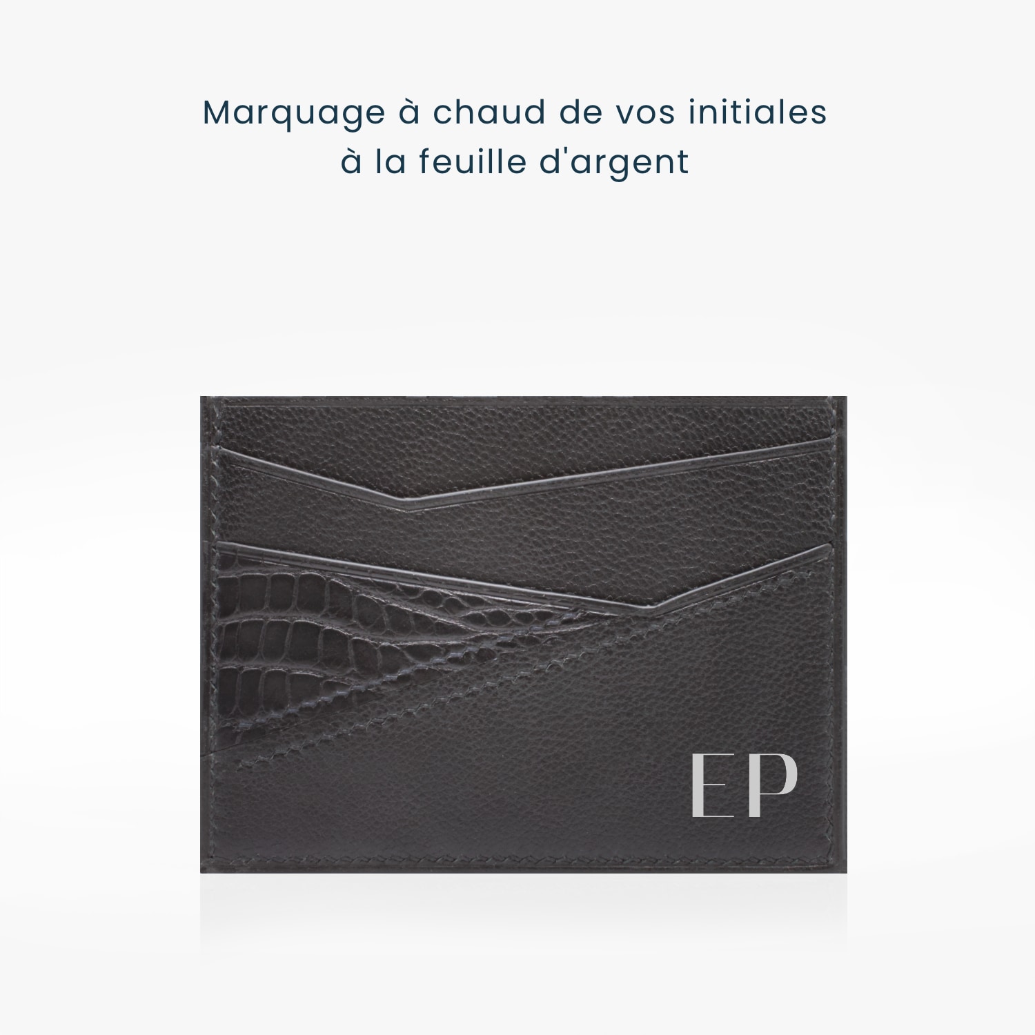 355 Porte cartes prisma cuir noir 3