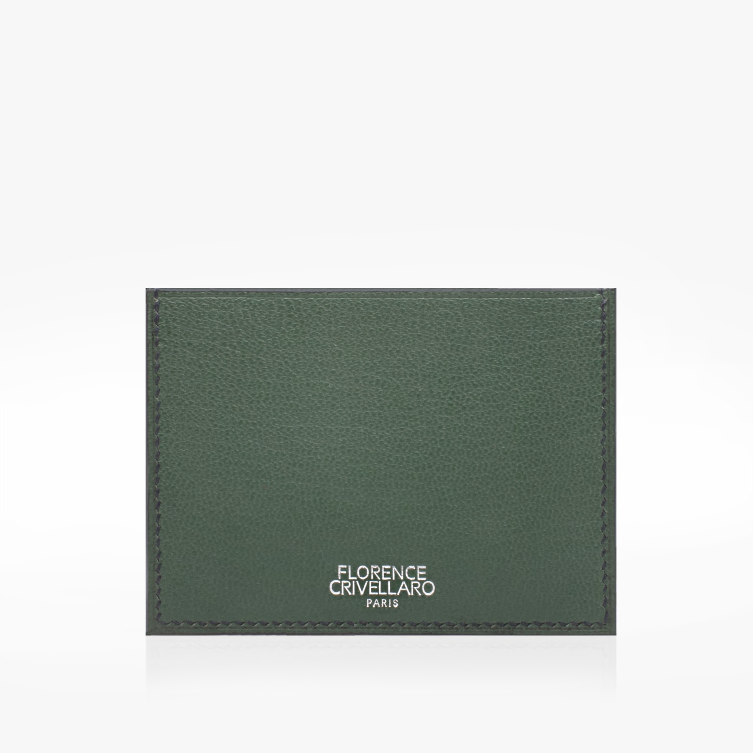 356 Porte cartes prisma cuir vert noir 3