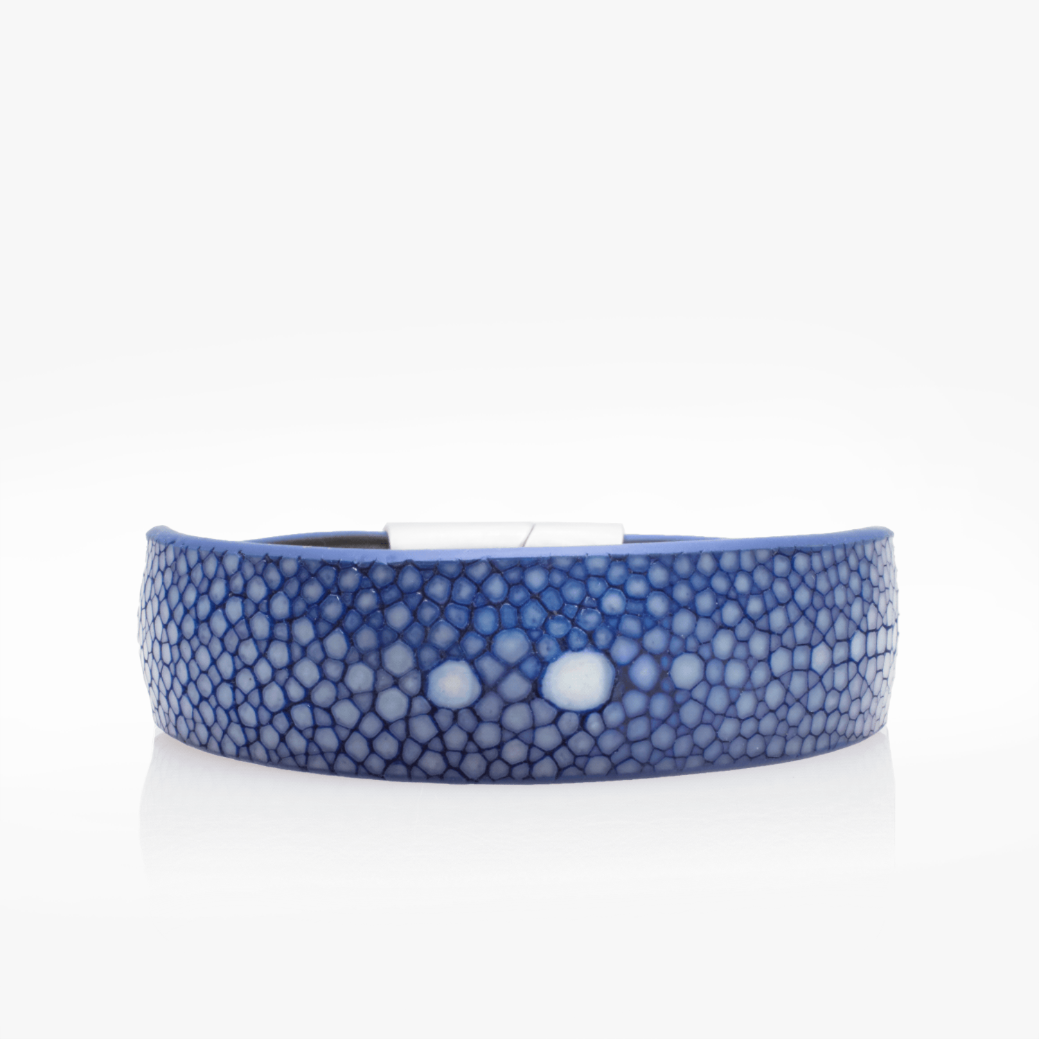 Manchette Galuchat Indigo - Coeur de peau