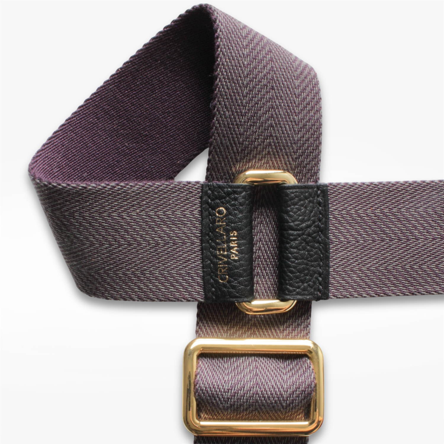 Bandoulière Violet:Noir:Or 3