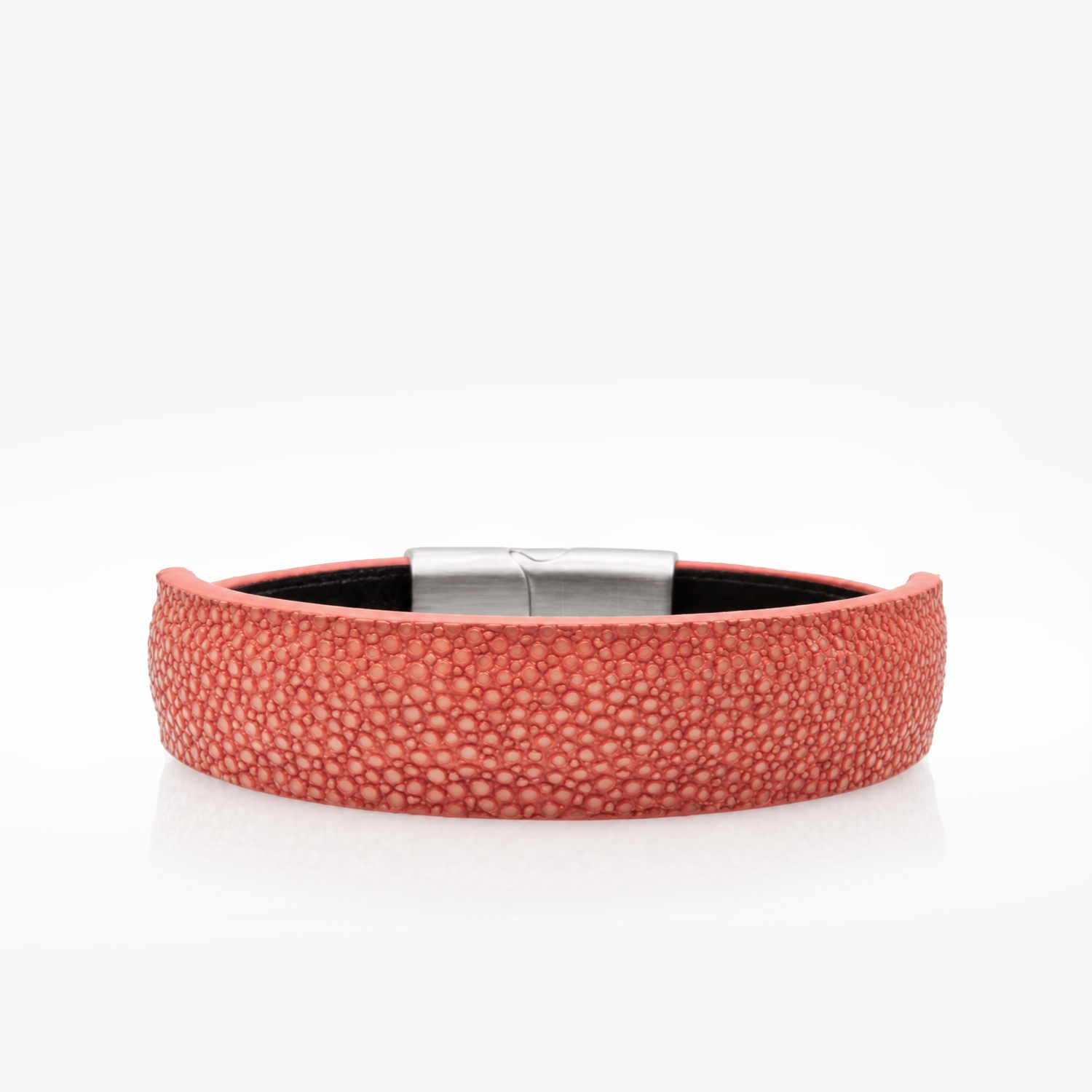 Manchette Galuchat Corail