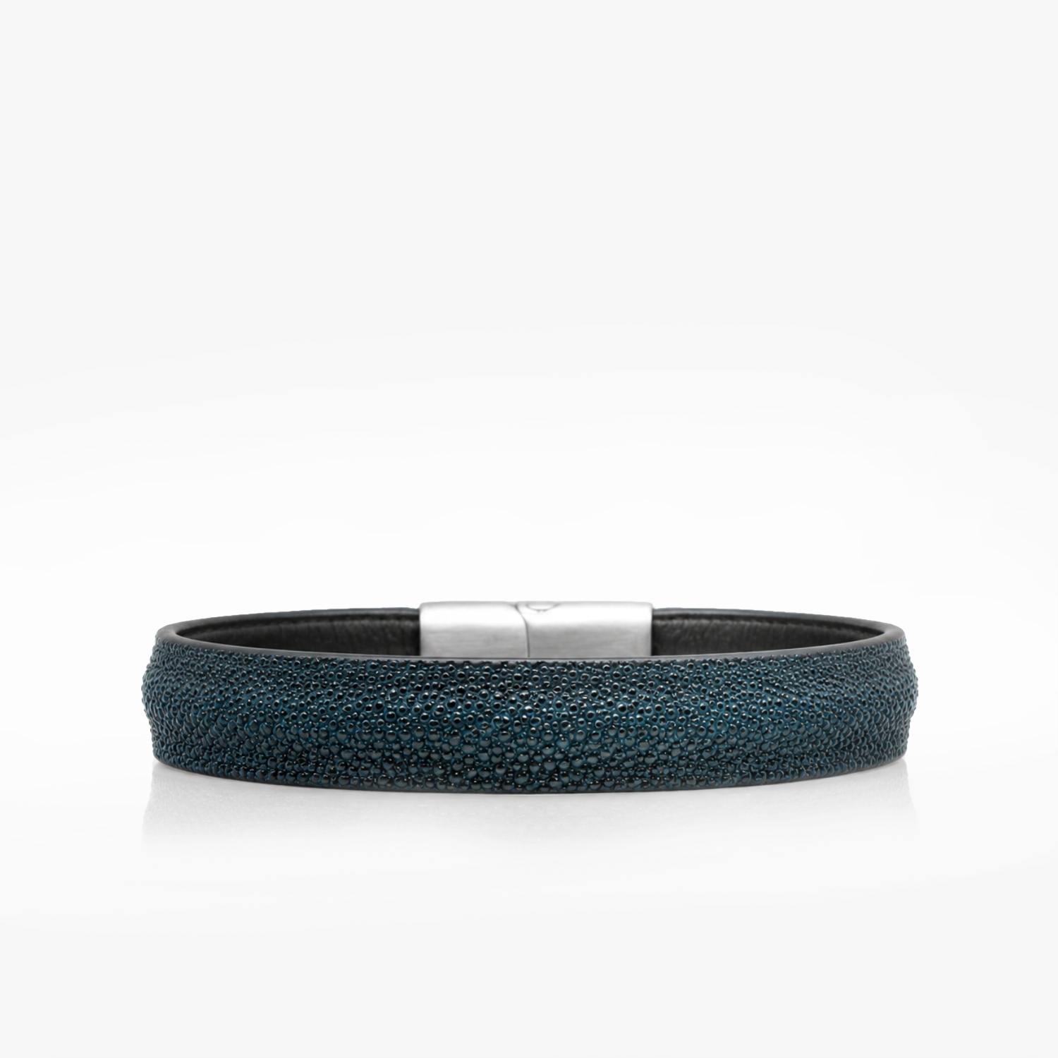 112 Bracelet Galuchat Bleu Petrole