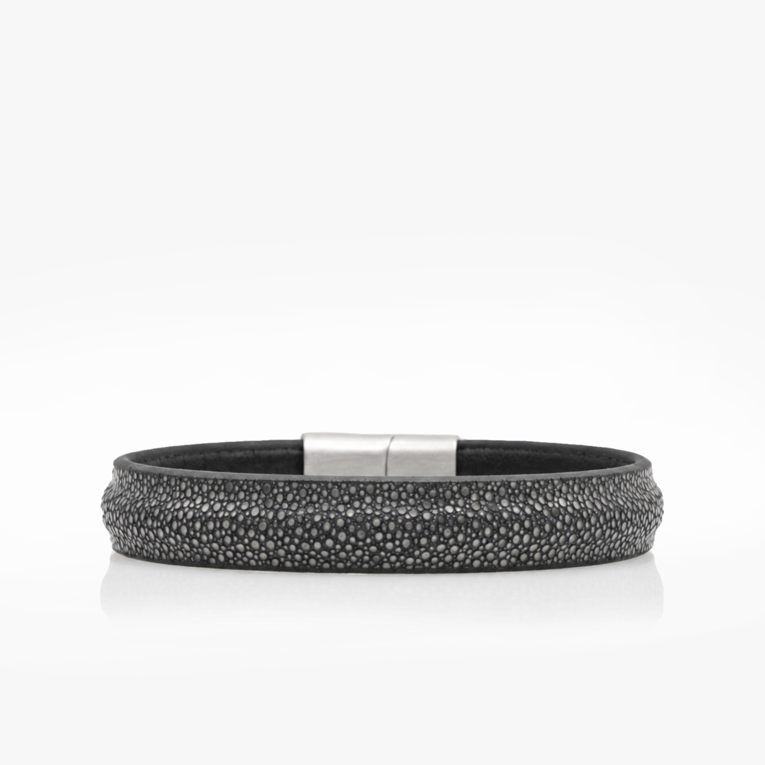 Bracelet Galuchat gris