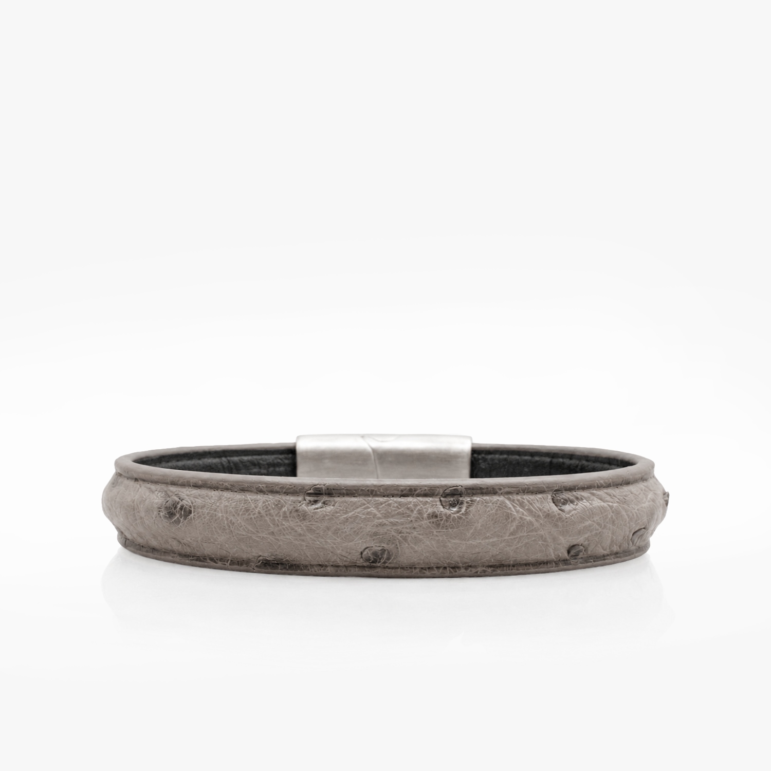 Bracelet Autruche Gris