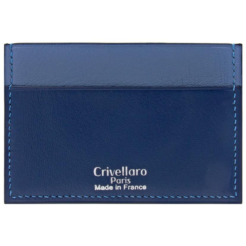 Crivellaro-Porte-carte-slim-chevre-bleu-marine-bleu-clair-1