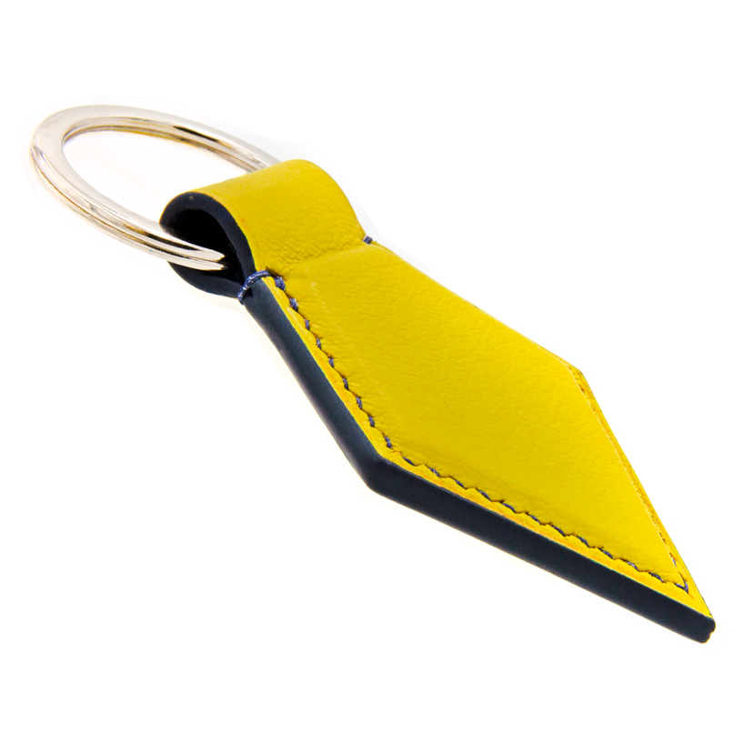 Crivellaro Porte cles chevre jaune fil bleu