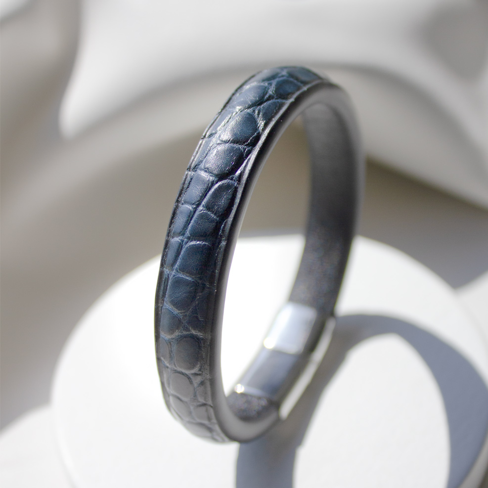 Crivellaro-Bracelet-croco-bleu-Petrole-7
