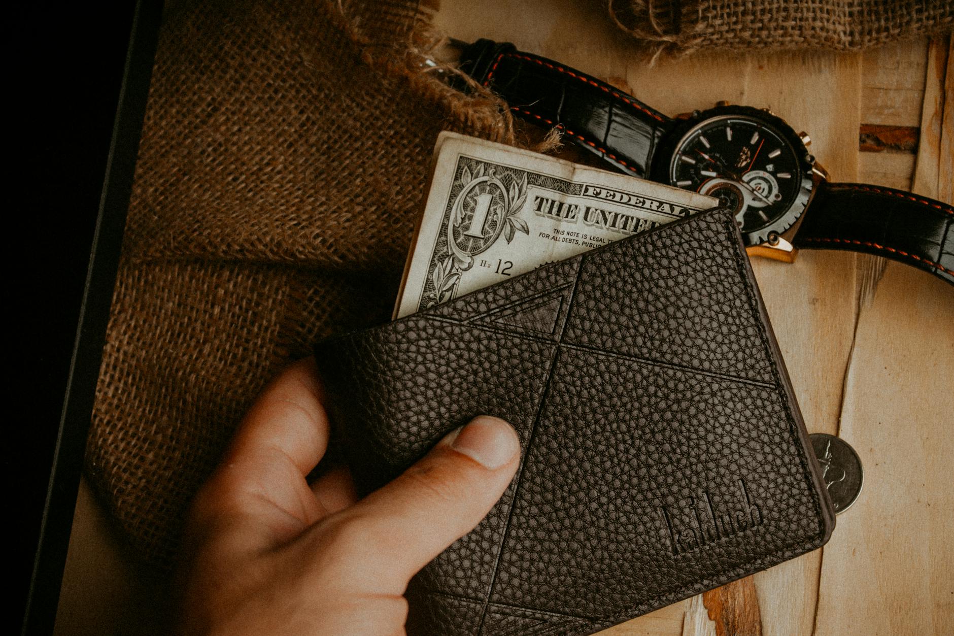 portefeuille en cuir pour homme