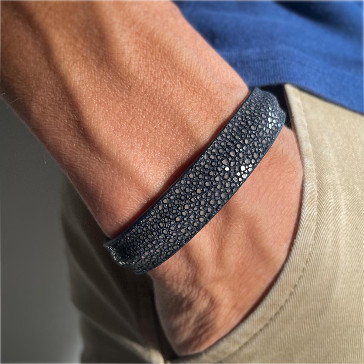 Bracelet Galuchat Crivellaro-Paris