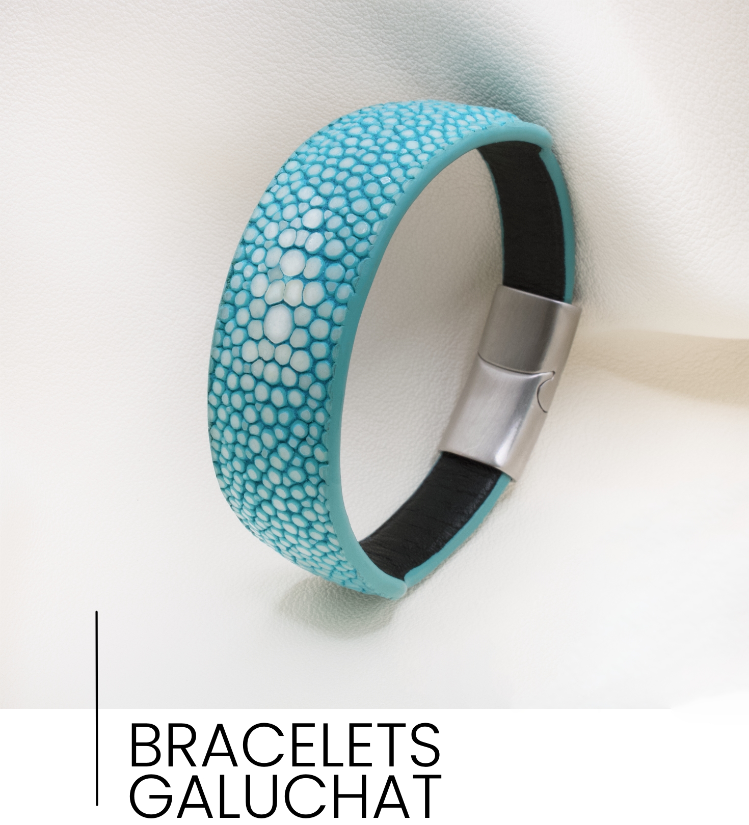 Noces de cuir cadeau bracelet galuchat