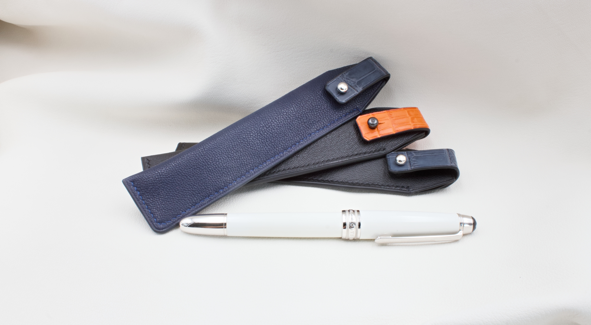 etuis stylos simples cuir