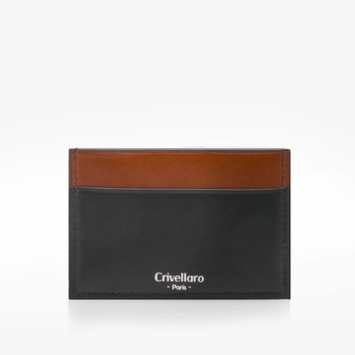 28 -Crivellaro Porte-cartes noir marron