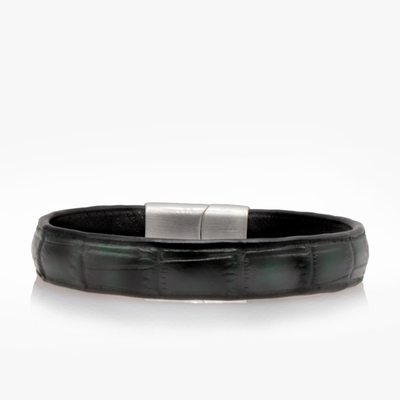 127-crivellaro-bracelet-croco-noir-et-vert-1