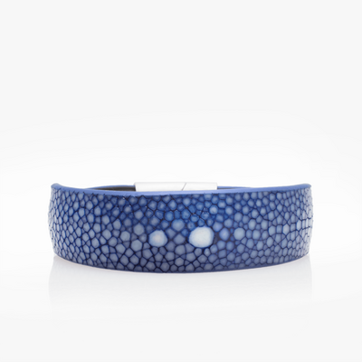 363 Manchette galuchat bleu indigo Crivellaro 2