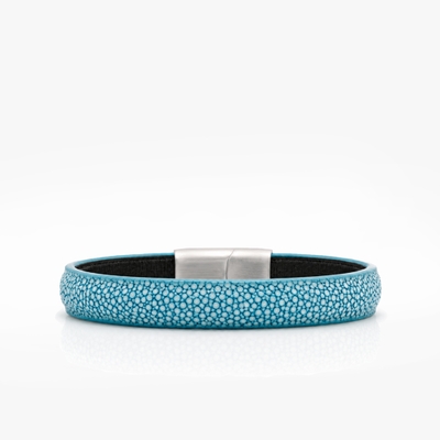 269 Bracelet galuchat Bleu azur Crivellaro