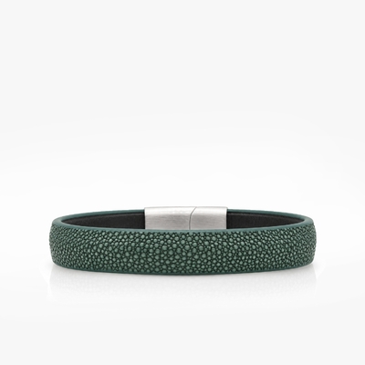 207 Crivellaro Bracelet Cuir galuchat vert