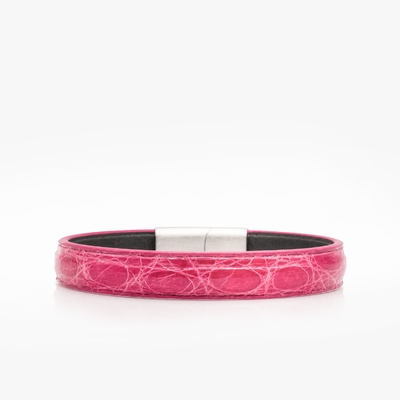 272 Crivellaro Bracelet Cuir croco rose antique