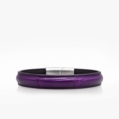 164 Crivellaro  Bracelet crocodile violet