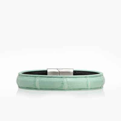 101 Bracelet Cuir crocodile Jade
