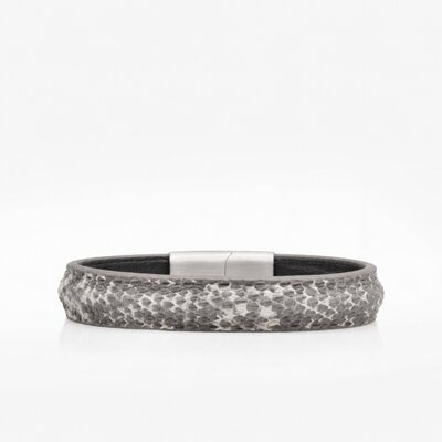 364 Crivellaro Bracelet Cuir Lezard gris sable