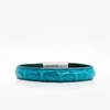 130 Crivellaro Bracelet Croco Turquoise flanc