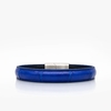 117Bracelet Cuir crocodile bleu vif crivellaro