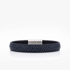 112 Bracelet galuchat Bleu Crivellaro