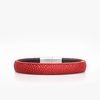 146 Crivellaro Bracelet Cuir galuchat rouge