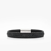 321 Crivellaro Bracelet Cuir galuchat gris noir