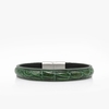 119 Crivellaro Bracelet Cuir crocodile  vert